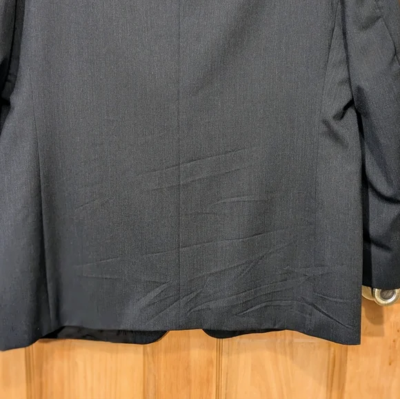 Nautica Blazer Jacket Sport Coat Wool 3 Button Corpcore Charcoal Gray Men's 42R - Picture 6 of 9